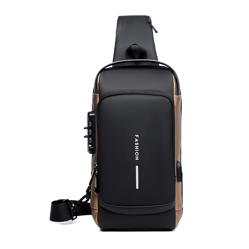 Men Accessories For Travel - Herren Multifunktions-Anti-Diebstahl-USB-Umhängetasche, Crossbody-Reisetasche, Brusttasche, Messenger-Tasche