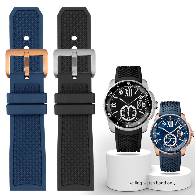 Men'S Accessories Cartier - 23mm 24mm Fluorkautschuk Armband Dornschließe Zubehör