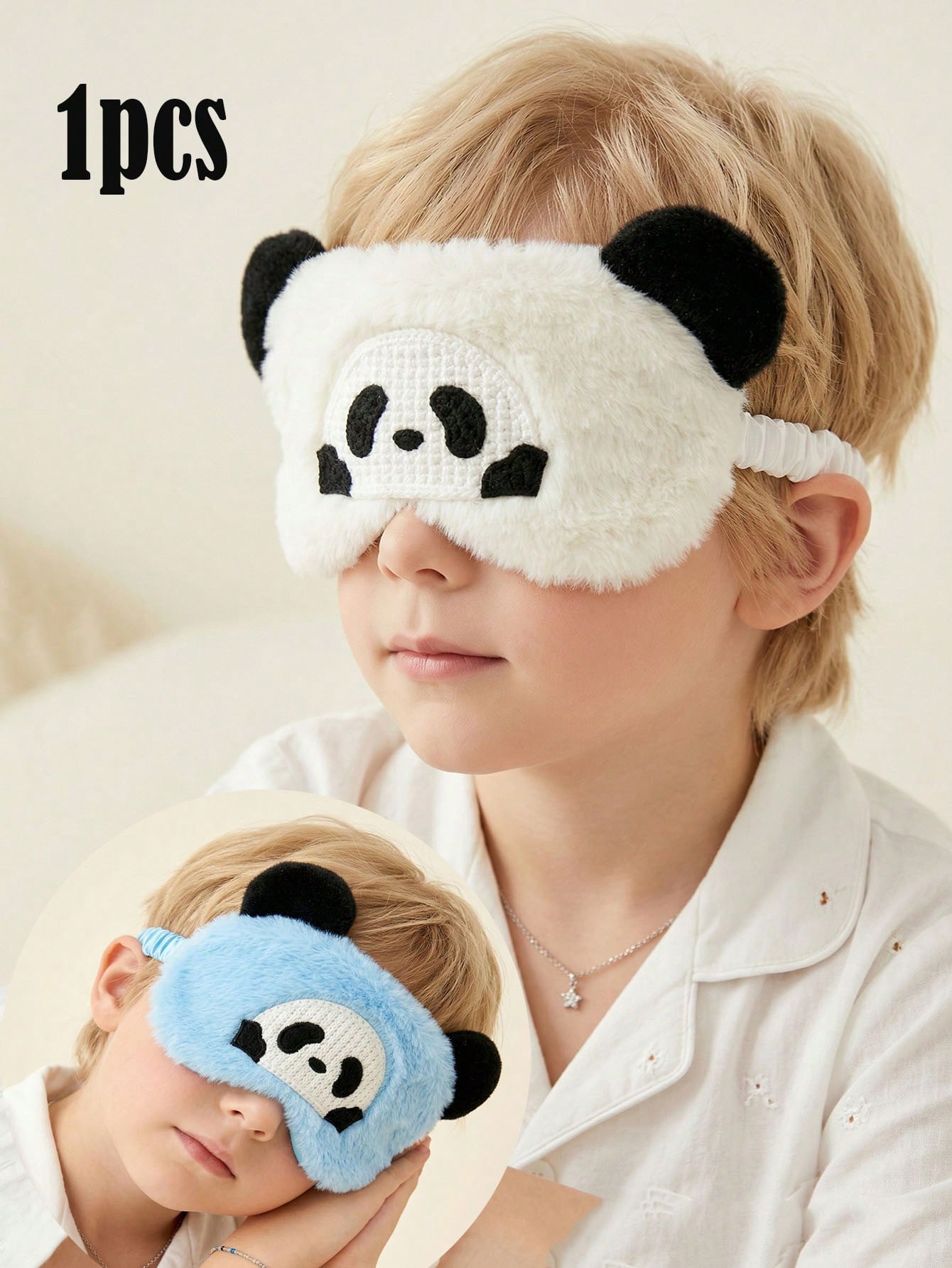 Men Accessories For Travel - 1 Stück 14-16Y Plüsch-Panda-Schlafmaske, weiche, schattierende
