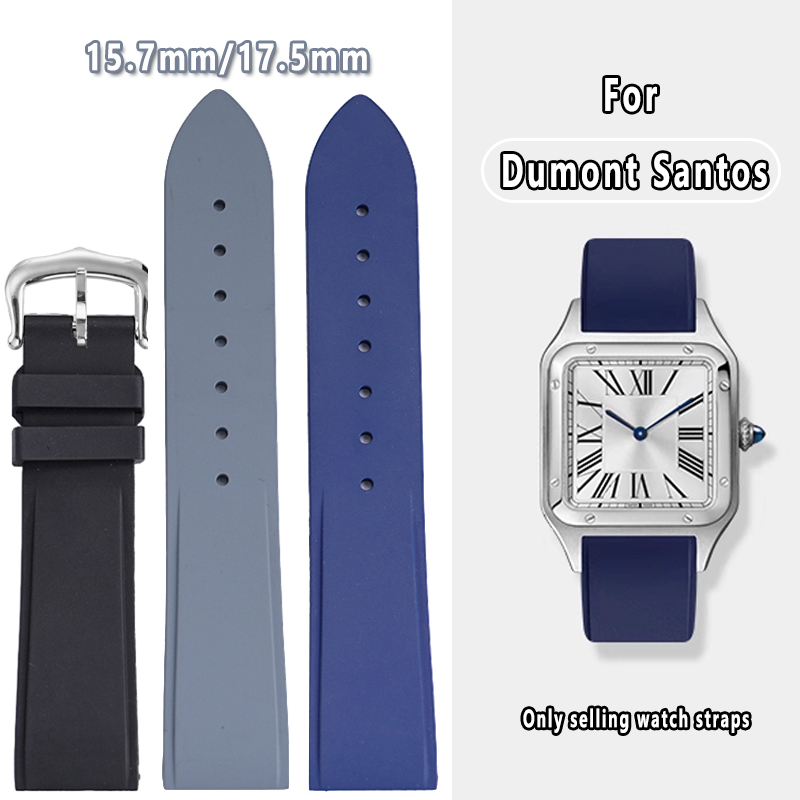Men'S Accessories Cartier - Schnellverschluss-Uhrenarmband aus Fluorkautschuk für Cartier Santos