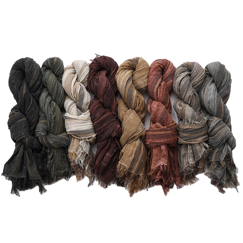 Men'S Accessories Vintage - Vintage Patchwork Gestreifter Schal für Männer