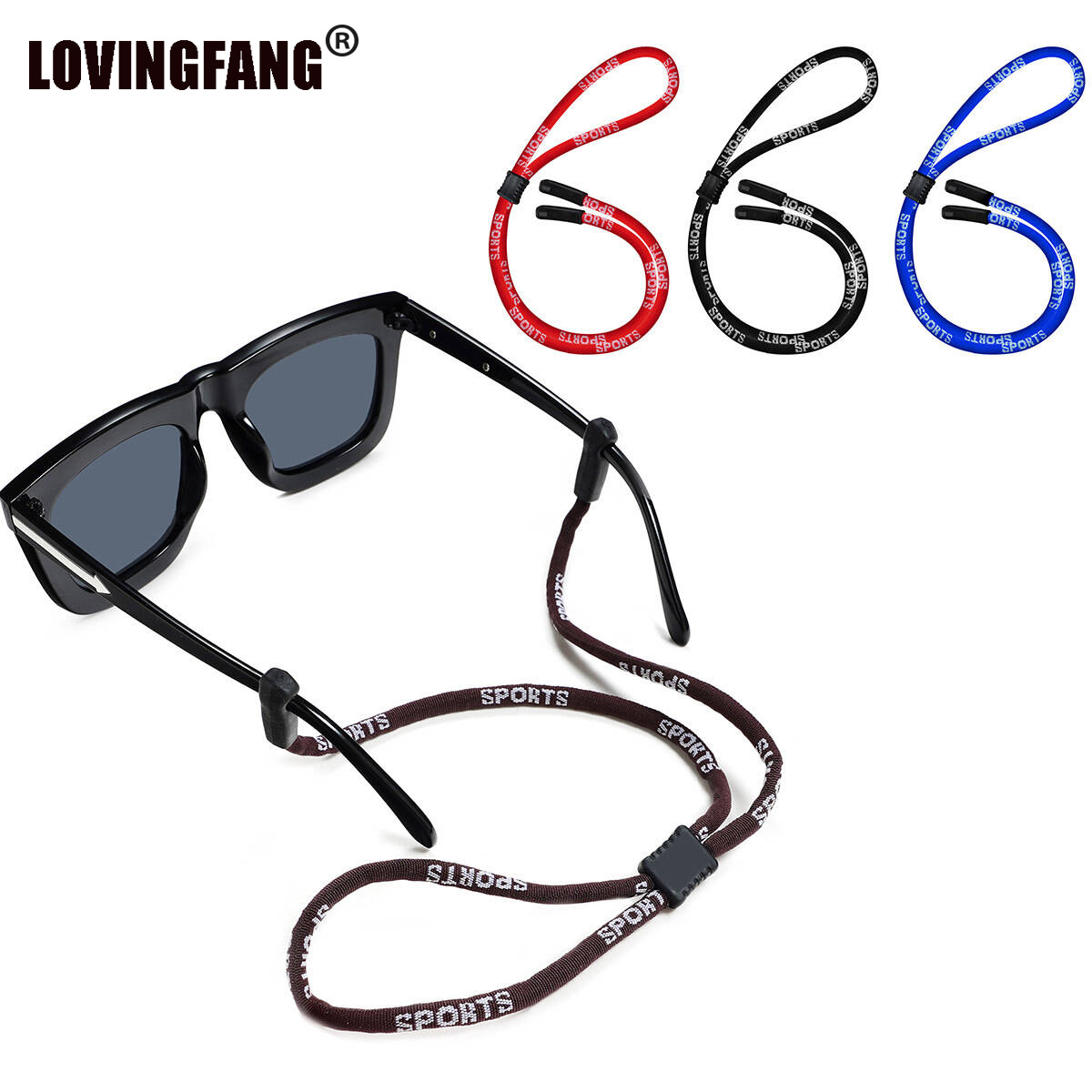 Men Accessories Neck Chain - Rutschfestes Sonnenbrillen-Seil im Freien, Sportbrillen-Kordel für