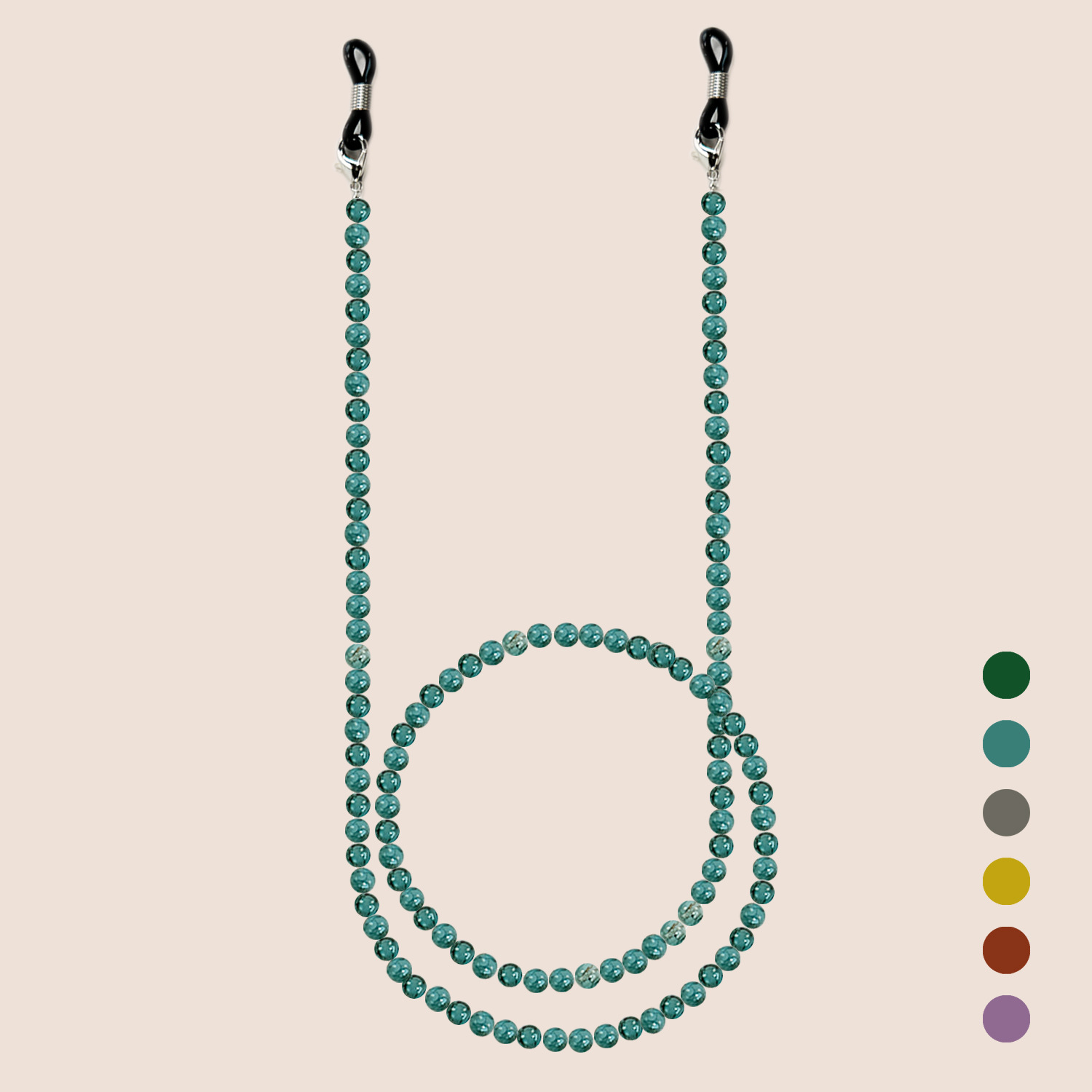 Men Accessories Neck Chain - Chinesischer Stil Glasperlen-Brillenkette Bunte Handgefertigte Retro