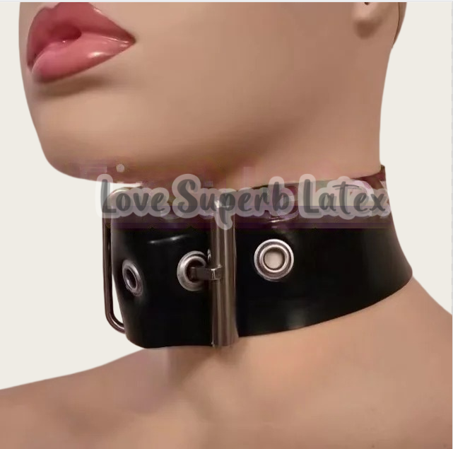 Men Accessories Neck Chain - 0,4mm Sexy Latex Halsband Gummi Fetisch