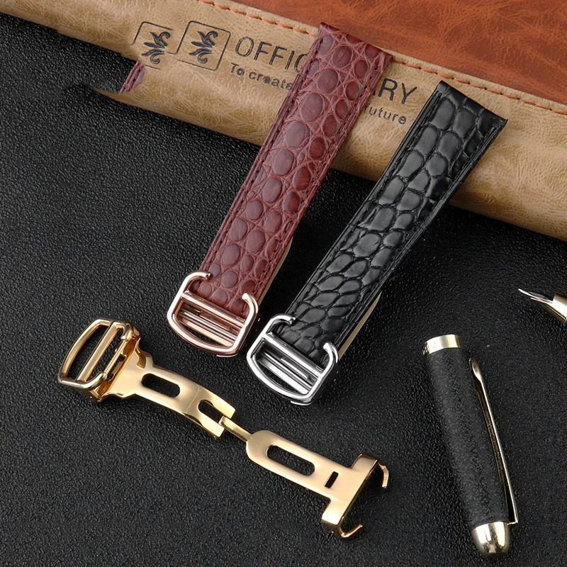 Krokodil-Uhrenarmband, 16, 18, – Men'S Accessories Cartier Bewertung und Preis