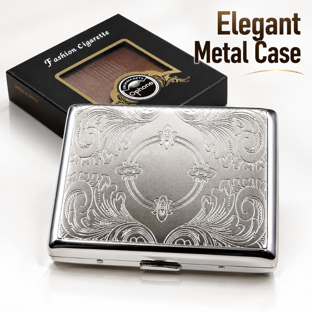 Edelstahl-Zigarettenetui mit P – Men'S Accessories Case Bewertung und Preis