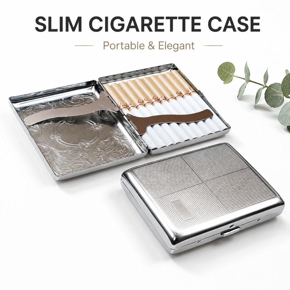 Edelstahl-Zigarettenetui mit P – Men'S Accessories Case Bewertung und Preis