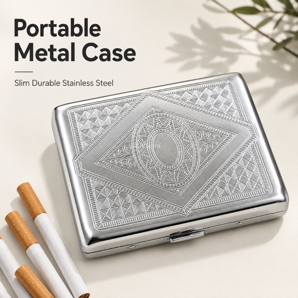 Edelstahl-Zigarettenetui mit P – Men'S Accessories Case Bewertung und Preis