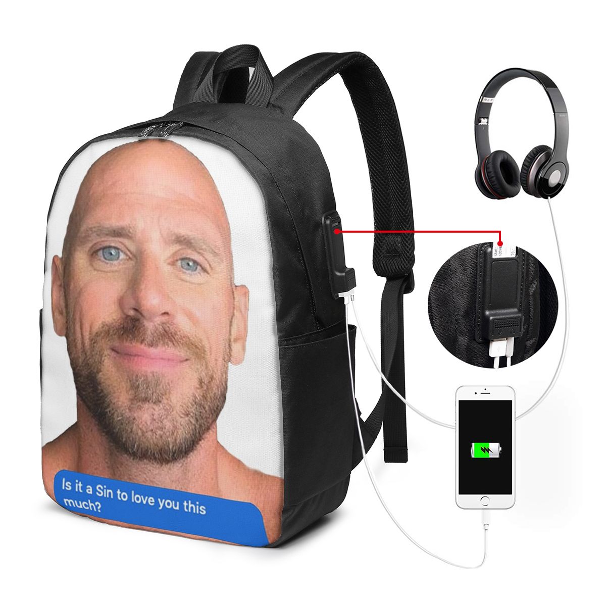 Johnny Sins Flirty Text Bubble – Men Accessories For Travel Bewertung und Preis