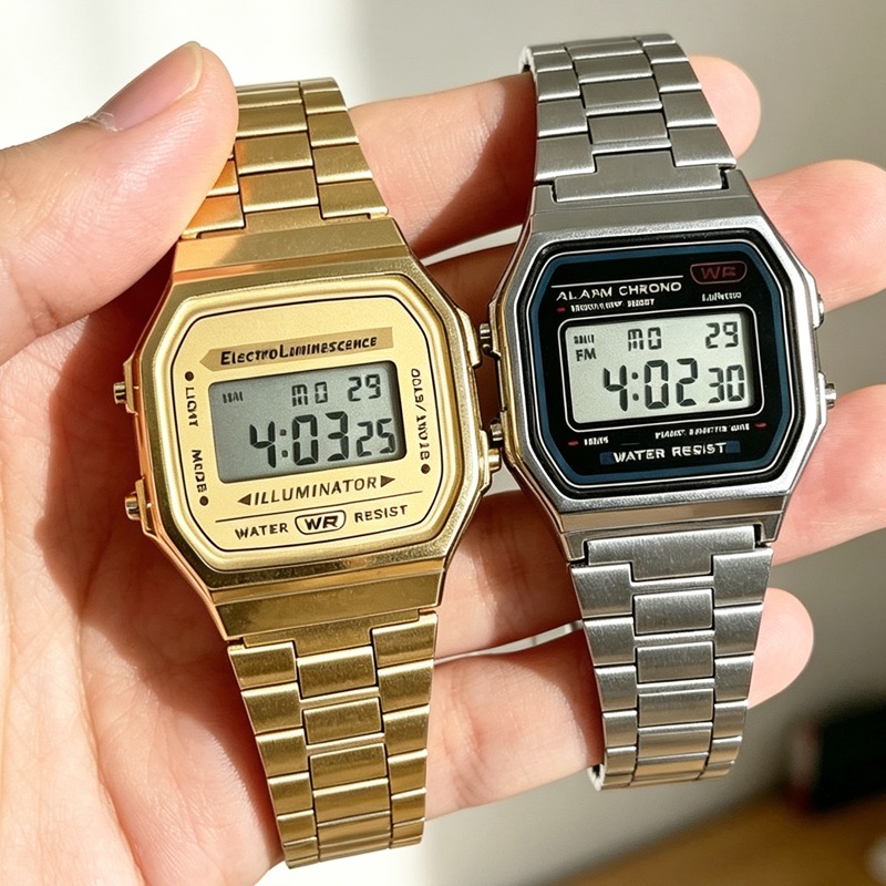 F91W Banduhr, wasserdicht, Ret – Men'S Accessories Display Bewertung und Preis