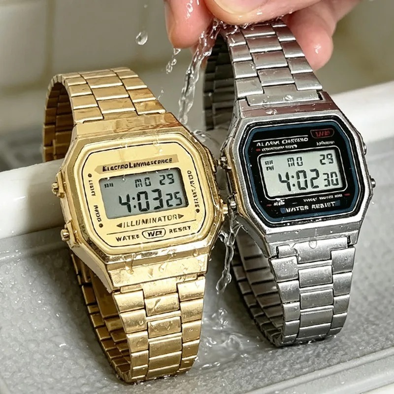 F91W Banduhr, wasserdicht, Ret – Men'S Accessories Display Bewertung und Preis